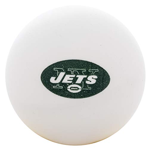 Franklin Sports New York Jets Table Tennis Balls - NFL Team Table Tennis Balls - Official Team Logos and Colors - Fun NFL Game Room Accessories