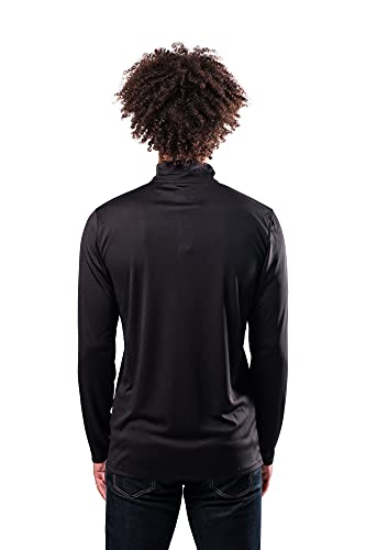 Ultra Game NBA Men's Quarter Zip Long Sleeve Pullover T-Shirt
