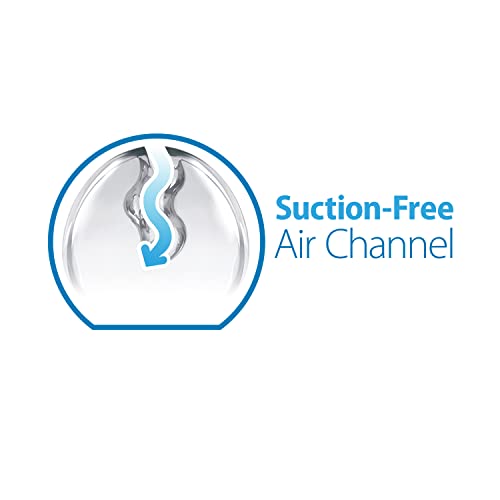 Dr. Brown's PreVent Orthodontic Baby Pacifier, Suction Free Air Channel, Contoured Butterfly Shield is Gentle on Face, Made in USA, Stage 1, 0-6m, 2-Pack, Glow in the Dark - Pink