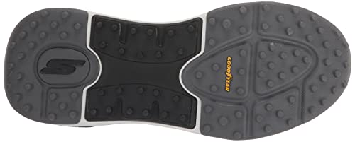 Skechers Men's Go Arch Fit Golf Shoe Sneaker, Black/White, 9.5