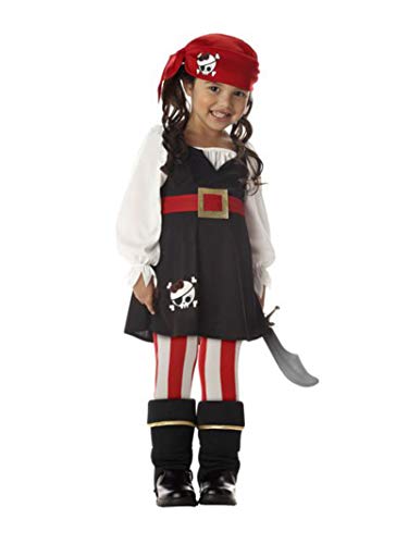 Toddler Girls Pirate Costume Large (4-6)