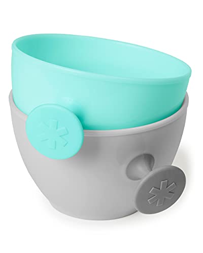 Skip Hop Baby Feeding Mealtime Gift Set, Grey/Teal
