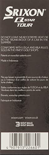 Srixon Q-Star Tour 3 Golf Balls, White (One Dozen)