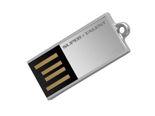 Super Talent Pico-C 16 GB USB 2.0 Flash Drive STU16GPCS (Silver)