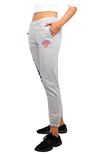 Ultra Game NBA New York Knicks Relax Fit Jogger, Heather Gray, X-Large
