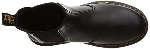 Dr. Martens Unisex 2976 Chelsea Boot, Black Nappa, 12 US Women / 11 US Men