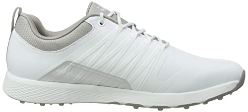 Skechers mens Elite 4 Waterproof Golf Shoe, White/Gray Victory, 10 US