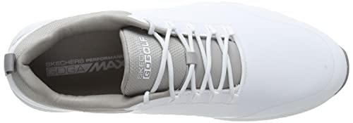 Skechers mens Elite 4 Waterproof Golf Shoe, White/Gray Victory, 10 US
