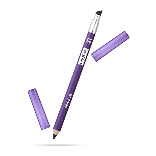 Pupa Milano Multiplay Eye Pencil - Multipurpose Pencil - Suitable For Sensitive Eyes - Soft And Smooth Texture - Paraben Free - Ophthalmologist Tested - Amazing Color - 31 Wisteria Violet - 0.04 Oz