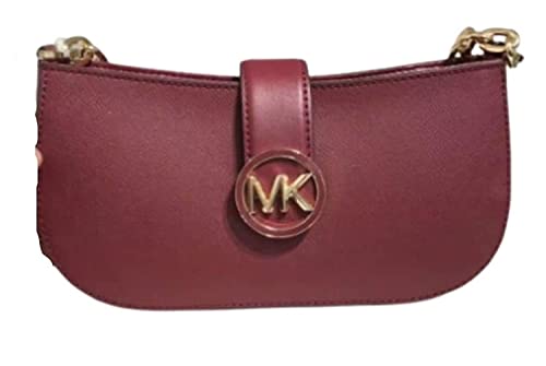 Michael Kors Carmen XS Leather Pouchette Shoulder Bag (Mulberry)