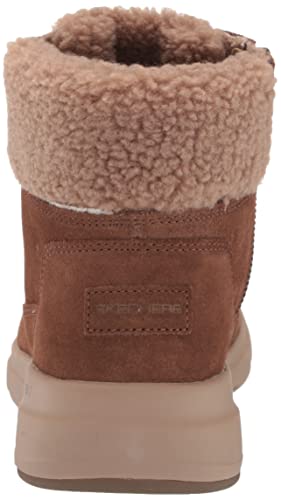Skechers Women's Glacial Ultra-Woodlands Fashion Boot, Brown, 7.5
