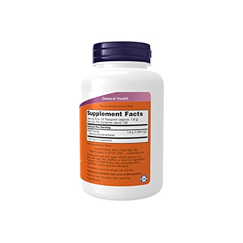NOW Supplements, MSM (Methylsulfonylmethane) Powder, Supports Healthy Cartilage*, Joint Health*, 8-Ounce