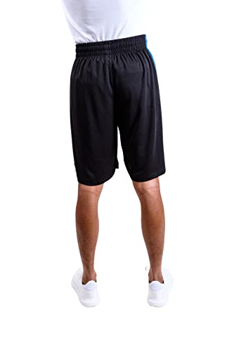 Ultra Game NBA Dallas Mavericks Mens Mesh Basketball Shorts, Black, Medium