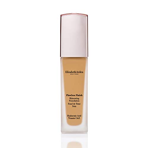 Elizabeth Arden Flawless Finish Skincaring Foundation with Hyaluronic Acid, Vitamin C and E, 430W (Tan skin with warm yellow undertones), 1 fl. oz.