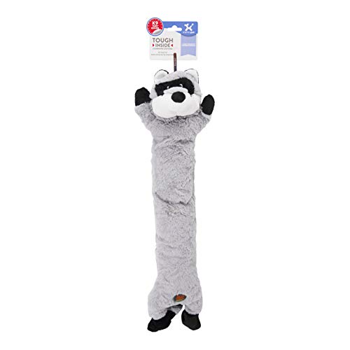 Charming Pet Longidudes Raccoon Plush and Squeaky Dog Tug Toy