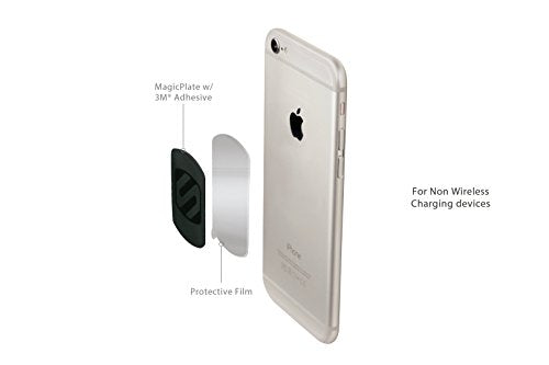 SCOSCHE MPKSGI MagicMount Magnetic Mount Trim Rings and Replacement Kit for Mobile Devices, Space Gray