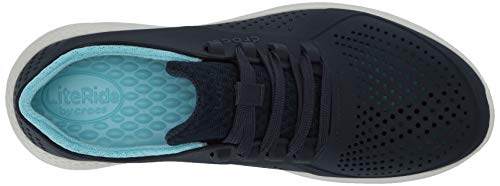 Crocs Women's Literide Pacer Lace-Up Sneakers, Navy/Ice Blue, 11 Women