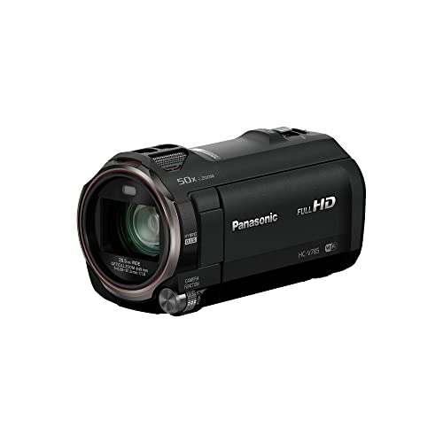 Panasonic Full HD Video Camera Camcorder, 20X Optical Zoom, 1/2.3 Inch BSI Sensor, HDR Capture, Wi-Fi Smartphone HC-V785 (Black)