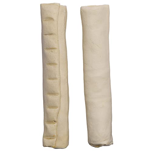 Pet Factory 100% Made in USA Beefhide 8' Rolls Dog Chew Treats - Natural Flavor, 10 Count/1 Pack