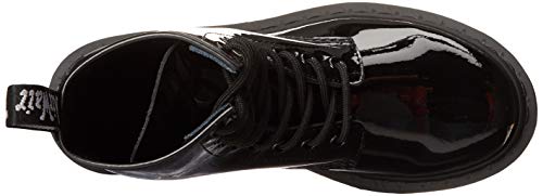 Dr. Martens Women's Lace Fashion Boot, Black Patent Lamper, 10