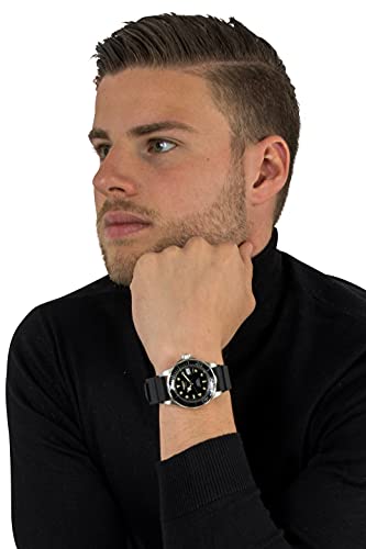 Invicta Men's Pro Diver Automatic Watch with Polyurethane Strap, Black (Model: 9110)