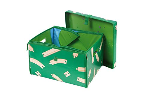 BRIO World 33052 Deluxe Railway Set | Wooden Toy Train Set for Kids Age 3 and Up, Green