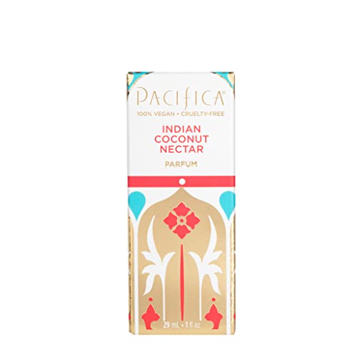Pacifica Beauty, Indian Coconut Nectar Spray Clean Fragrance Perfume, Made with Natural and Essential Oils, Fresh Coconut and Warm Vanilla Scent, Vegan + Cruelty Free, Phthalate-Free, Paraben-Free