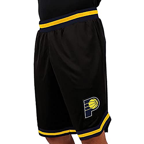 Ultra Game NBA Indiana Pacers Mens Woven Basketball Shorts, Team Color, XX-Large