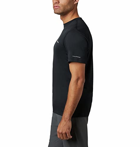 Columbia Men's Zero Rules Short Sleeve Shirt, Black, Medium