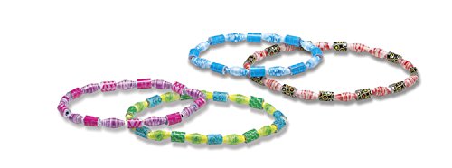 4M Green Creativity Recycled Paper Beads Kit - Arts and Crafts Upcycle Decorative Jewelry Art Gift for Kids and Teens, Boys and Girls