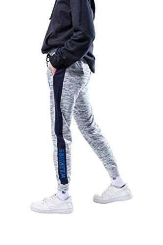 Ultra Game NBA Golden State Warriors Womens Active Basic Fleece Jogger Sweatpants, Space Dye Gray, Large