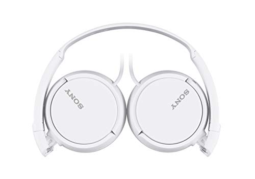 Sony ZX Series Wired On-Ear Headphones, White MDR-ZX110