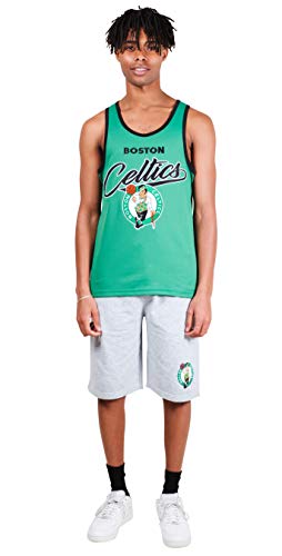 Ultra Game NBA Boston Celtics Mens Jersey Tank Top Mesh Sleeveless Muscle T-Shirt, Team Color, XX-Large
