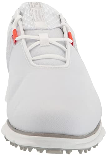 FootJoy Men's Pro|sl Sport Golf Shoe, White/Orange, 7.5