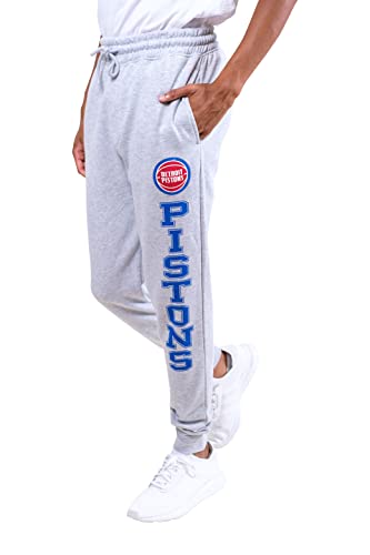 Ultra Game NBA Men's Soft Team Jogger Sweatpants, Heather Gray, XX-Large