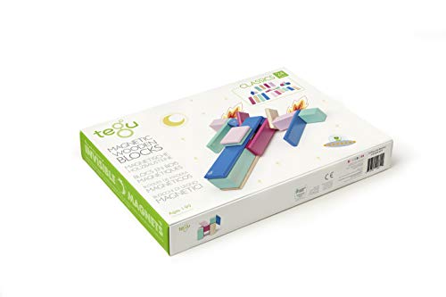 24 Piece Tegu Magnetic Wooden Block Set, Blossom, 1-99 years old