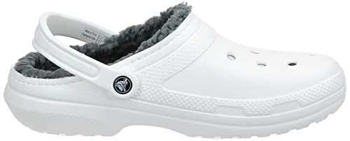 Crocs Classic Lined Clog White/Grey Men's 15, Women's 17 Medium
