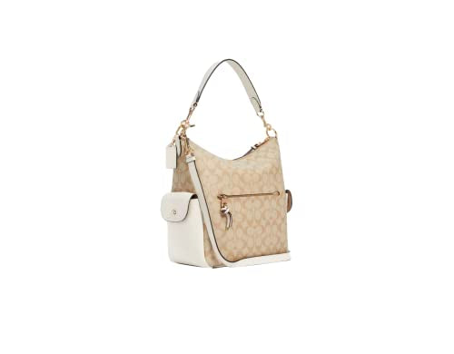 COACH Pennie Shoulder Bag (IM/Light Khaki/Chalk)