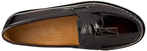 10.5 Wide US Cole Haan mens Pinch Tassel loafers shoes, Burgundy