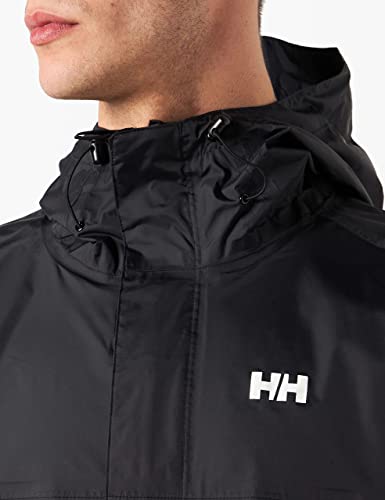 Helly Hansen Men's Medium Loke Waterproof Windproof Breathable Rain Jacket, 990 Black