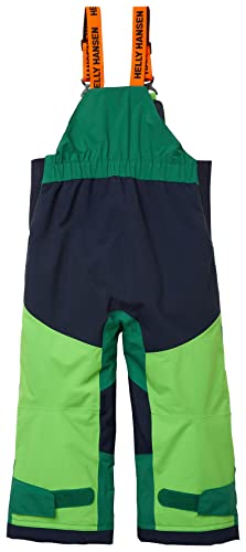 6 Helly-Hansen Kids Rider 2 Insulated Waterproof Windproof Breathable Bib Ski Pants, 486 Malachite
