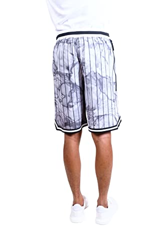 Ultra Game NBA Men’s Super-Soft Basketball Training Shorts, Light Grey, Small