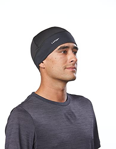 Halo Headband Skull Cap - The Ultimate Sweat Diverting, Absorbent, Lightweight, High Performance Skull Cap , Black