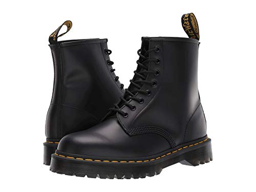 Dr. Martens Unisex 1460 Bex Smooth Leather Platform Boots, Black, 10 US Women/9 US Men