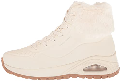 Skechers Women's Sneaker Fashion Boot, Natural, 9