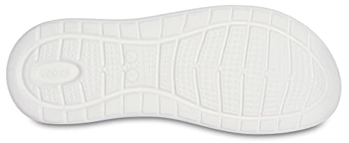 Crocs womens Women's Literide Stretch Sandal, Navy/White, 7 US