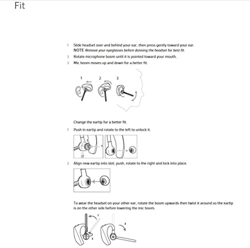 Plantronics - Voyager 5200 UC (Poly) - Bluetooth Single-Ear (Monaural) Headset - USB-A Compatible to connect to your PC and/or Mac - Works with Teams, Zoom and more - Noise Canceling