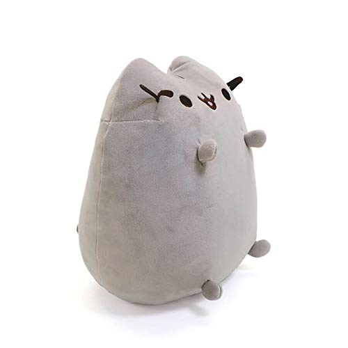 Pusheen The Cat Squisheen Plush, Stuffed Animal for Ages 8 and Up, Gray, 11