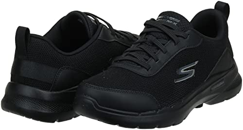 Skechers mens Gowalk 6 - Athletic Workout Walking Shoes With Air Cooled Foam Sneaker, Black 2, 9.5 US