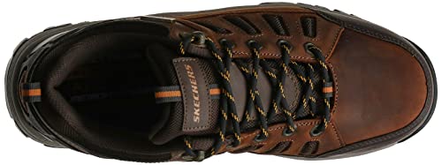 Skechers mens Relaxed Fit Relment - Semego Hiking Shoe, Dark Brown, 9 US